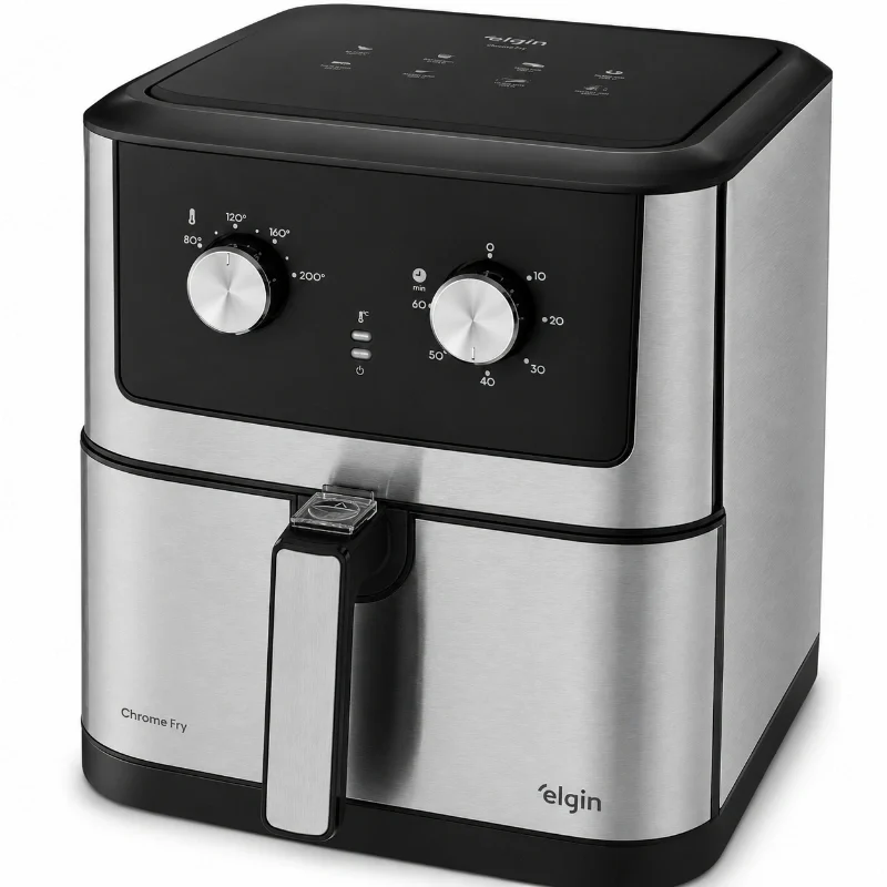 Air fryer Elgin Chrome Fry AFC80 8 litros inox