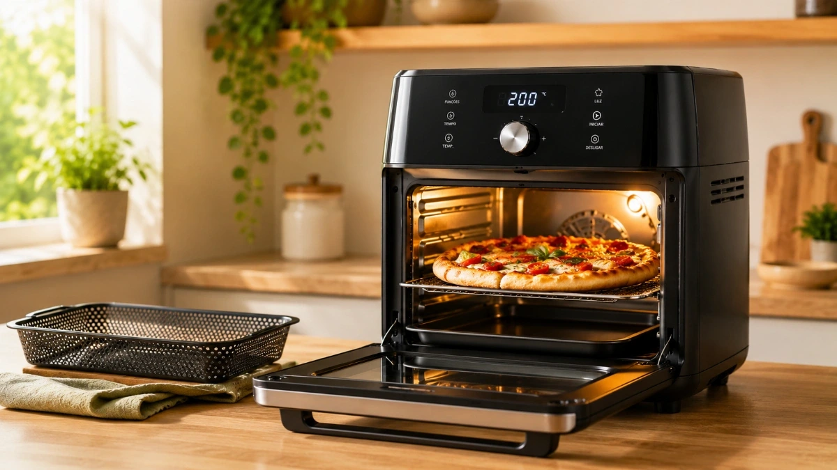 As melhores air fryers de 12 litros tipo oven comparadas na cozinha