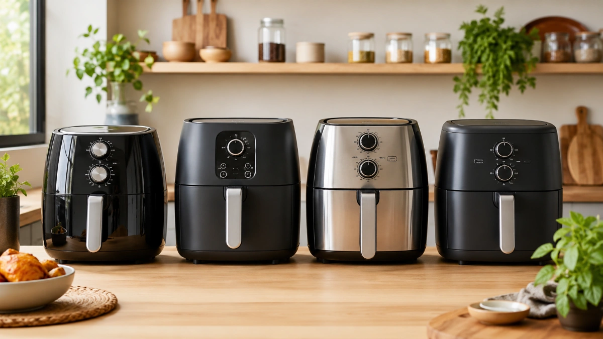 As melhores air fryers de 5 litros de 2026 comparadas lado a lado na bancada